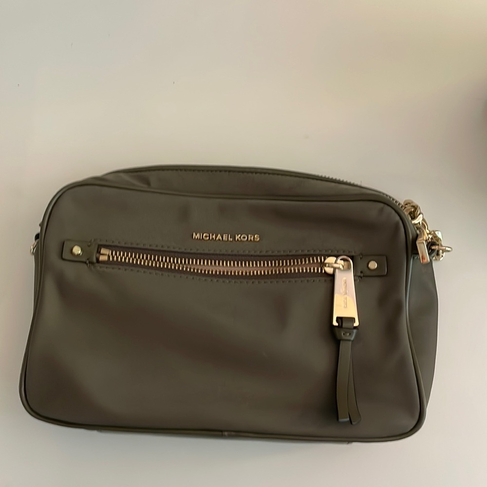 Michael Kors army green small crossbody
